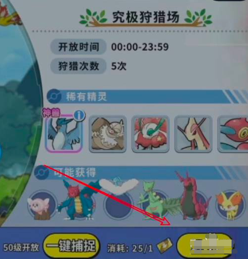 《口袋觉醒》狩猎场玩法攻略