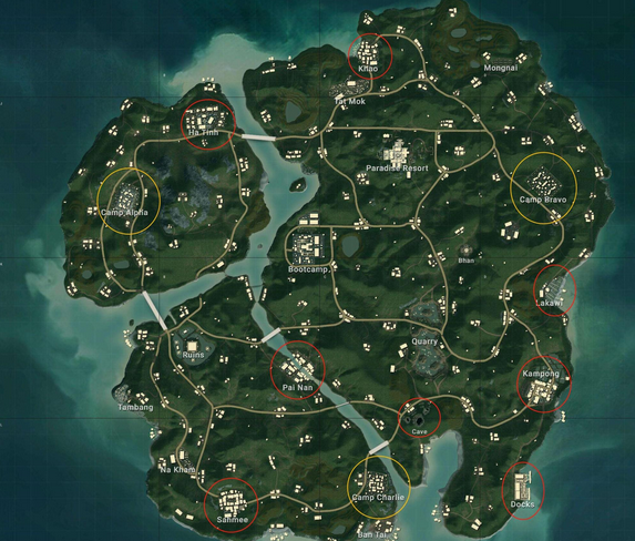 《绝地求生》中有哪些地图？