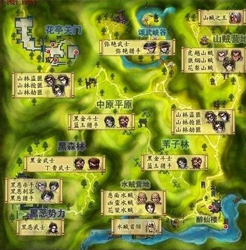 热血江湖世界地图攻略