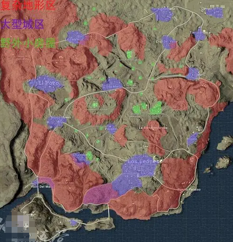 如何在绝地求生中应对不同的地形？