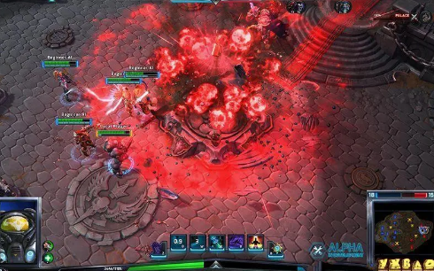 《风暴英雄》战斗中的精确操作和反应时间。