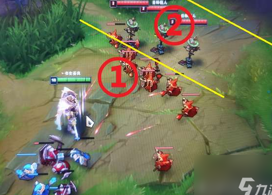 "英雄连盟"中的推进和防守技巧