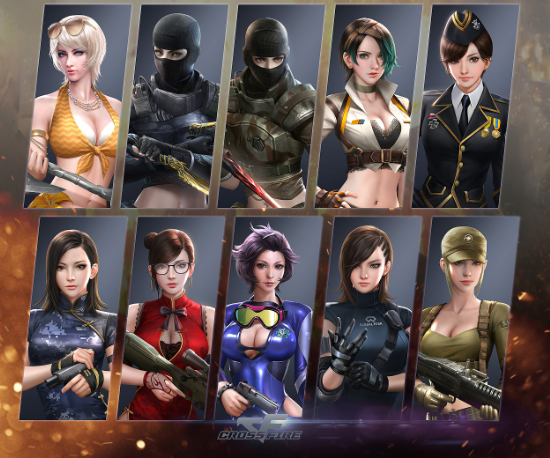 穿越火线游戏有哪些角色？