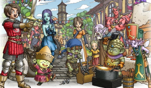 《勇者斗恶龙X》中的社交互动和好友系统。