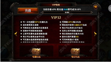 疾风之刃游戏的充值和VIP特权说明。