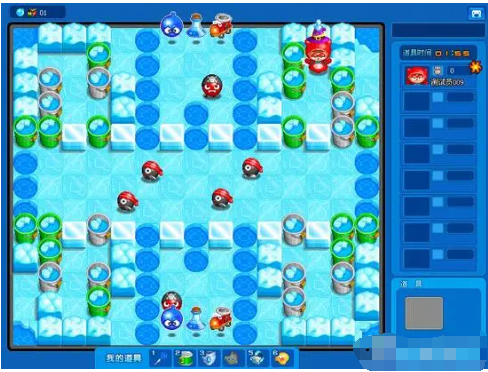 泡泡堂游戏如何在比赛中防守对手