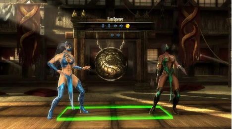 《真人快打11》中的互动舞台背景