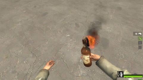 如何在《求生之路》中使用毒气罐和燃烧瓶?