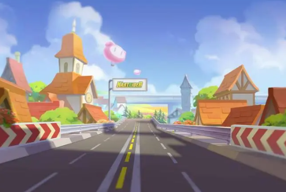 跑跑卡丁车》中的道路和环境有何特点？