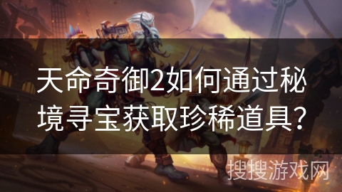 天命奇御2如何通过秘境寻宝获取珍稀道具？