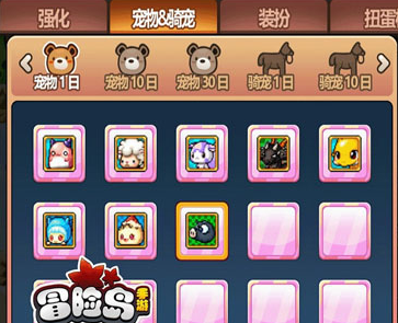 《冒险岛》什么是宠物系统？