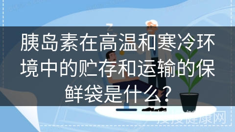 胰岛素在高温和寒冷环境中的贮存和运输的保鲜袋是什么？