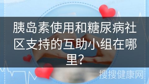 胰岛素使用和糖尿病社区支持的互助小组在哪里？