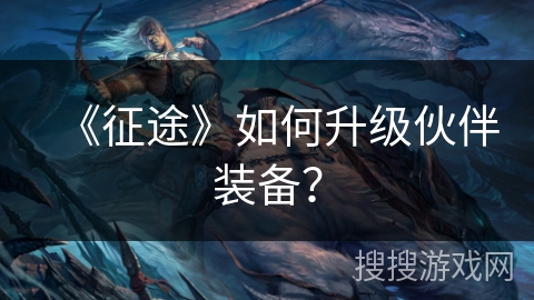 《征途》如何升级伙伴装备？