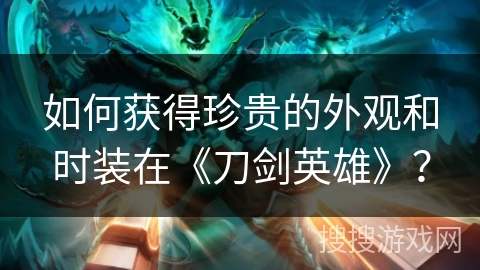 如何获得珍贵的外观和时装在《刀剑英雄》？