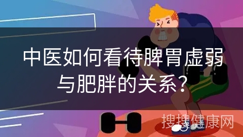 中医如何看待脾胃虚弱与肥胖的关系？