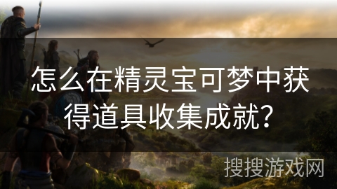 怎么在精灵宝可梦中获得道具收集成就？