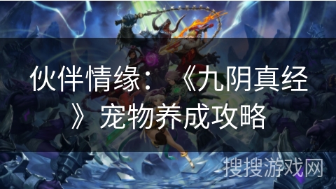 伙伴情缘:《九阴真经》宠物养成攻略 伙伴情缘:《九阴真经》宠物养成攻略