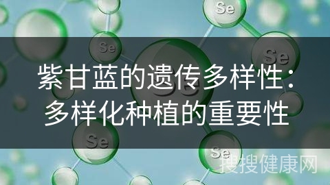 紫甘蓝的遗传多样性：多样化种植的重要性