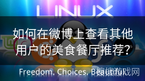 如何在微博上查看其他用户的美食餐厅推荐？