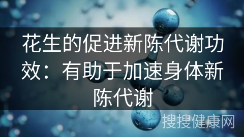 花生的促进新陈代谢功效：有助于加速身体新陈代谢