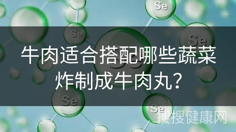 牛肉适合搭配哪些蔬菜炸制成牛肉丸？