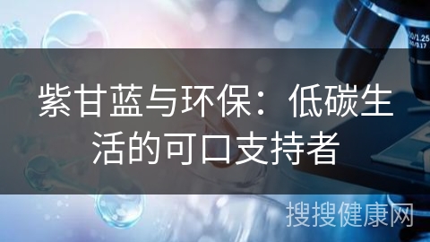 紫甘蓝与环保：低碳生活的可口支持者