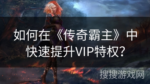 如何在《传奇霸主》中快速提升VIP特权？