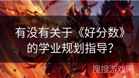 有没有关于《好分数》的学业规划指导？