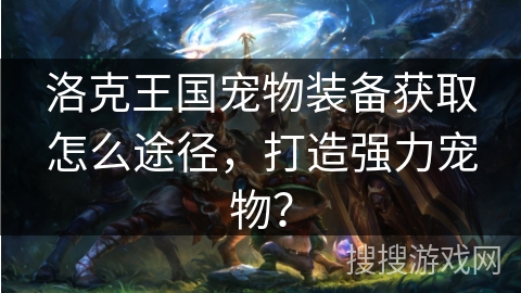 洛克王国宠物装备获取怎么途径，打造强力宠物？