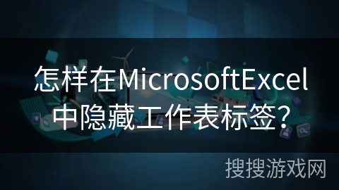 怎样在MicrosoftExcel中隐藏工作表标签? 怎样在MicrosoftExcel中隐藏工作表标签?