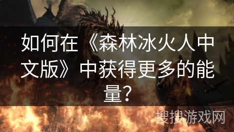 如何在《森林冰火人中文版》中获得更多的能量? 如何在《森林冰火人中文版》中获得更多的能量?
