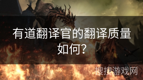 有道翻译官的翻译质量如何？