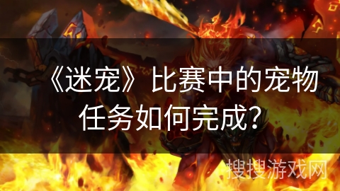 《迷宠》比赛中的宠物任务如何完成？