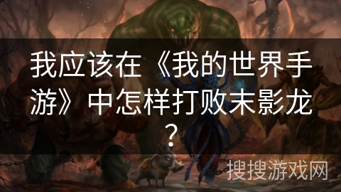 我应该在《我的世界手游》中怎样打败末影龙？