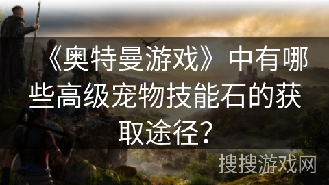 《奥特曼游戏》中有哪些高级宠物技能石的获取途径？