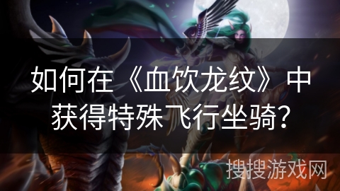如何在《血饮龙纹》中获得特殊飞行坐骑？