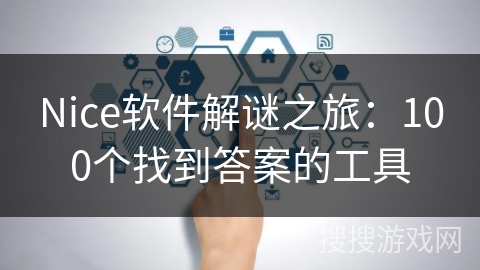 Nice软件解谜之旅：100个找到答案的工具