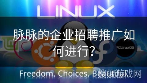 脉脉的企业招聘推广如何进行？