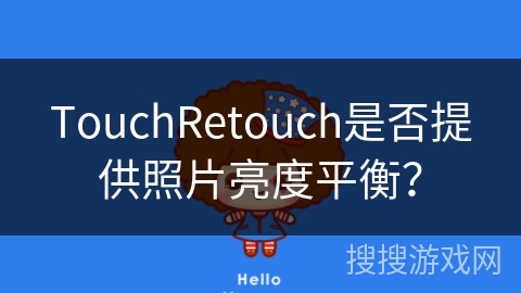 TouchRetouch是否提供照片亮度平衡？