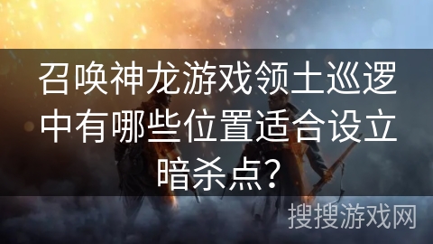 召唤神龙游戏领土巡逻中有哪些位置适合设立暗杀点？