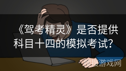 《驾考精灵》是否提供科目十四的模拟考试？