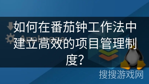 如何在番茄钟工作法中建立高效的项目管理制度？