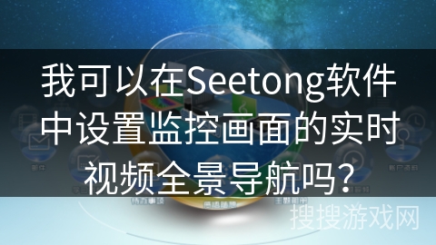 我可以在Seetong软件中设置监控画面的实时视频全景导航吗？