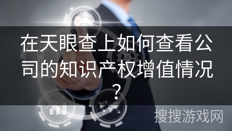 在天眼查上如何查看公司的知识产权增值情况？