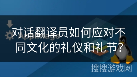 对话翻译员如何应对不同文化的礼仪和礼节？