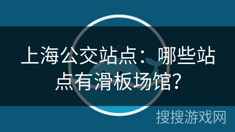 上海公交站点：哪些站点有滑板场馆？