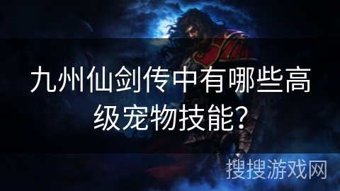 九州仙剑传中有哪些高级宠物技能？