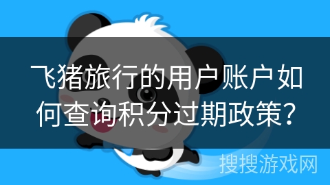 飞猪旅行的用户账户如何查询积分过期政策？
