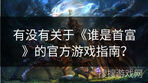 有没有关于《谁是首富》的官方游戏指南？